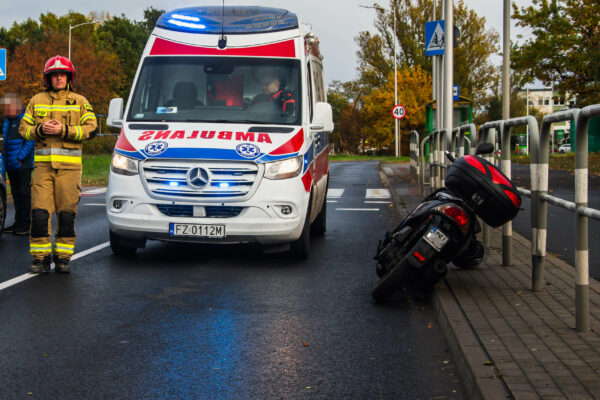Wypadek Zielona Góra - Wypadek skutera Zielona Góra