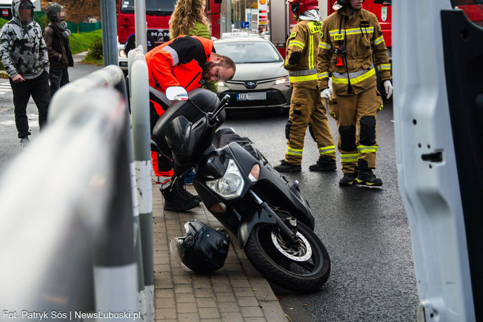 Wypadek Zielona G&oacute;ra - Wypadek skutera Zielona G&oacute;ra