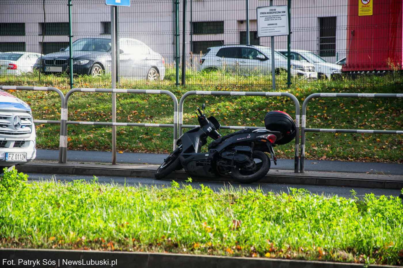 Wypadek Zielona Góra - Wypadek skutera Zielona Góra