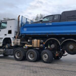 Absurdalny transport na S3 - S3 kontrola ITD. Ciężarówka przewoziła ciężarówkę