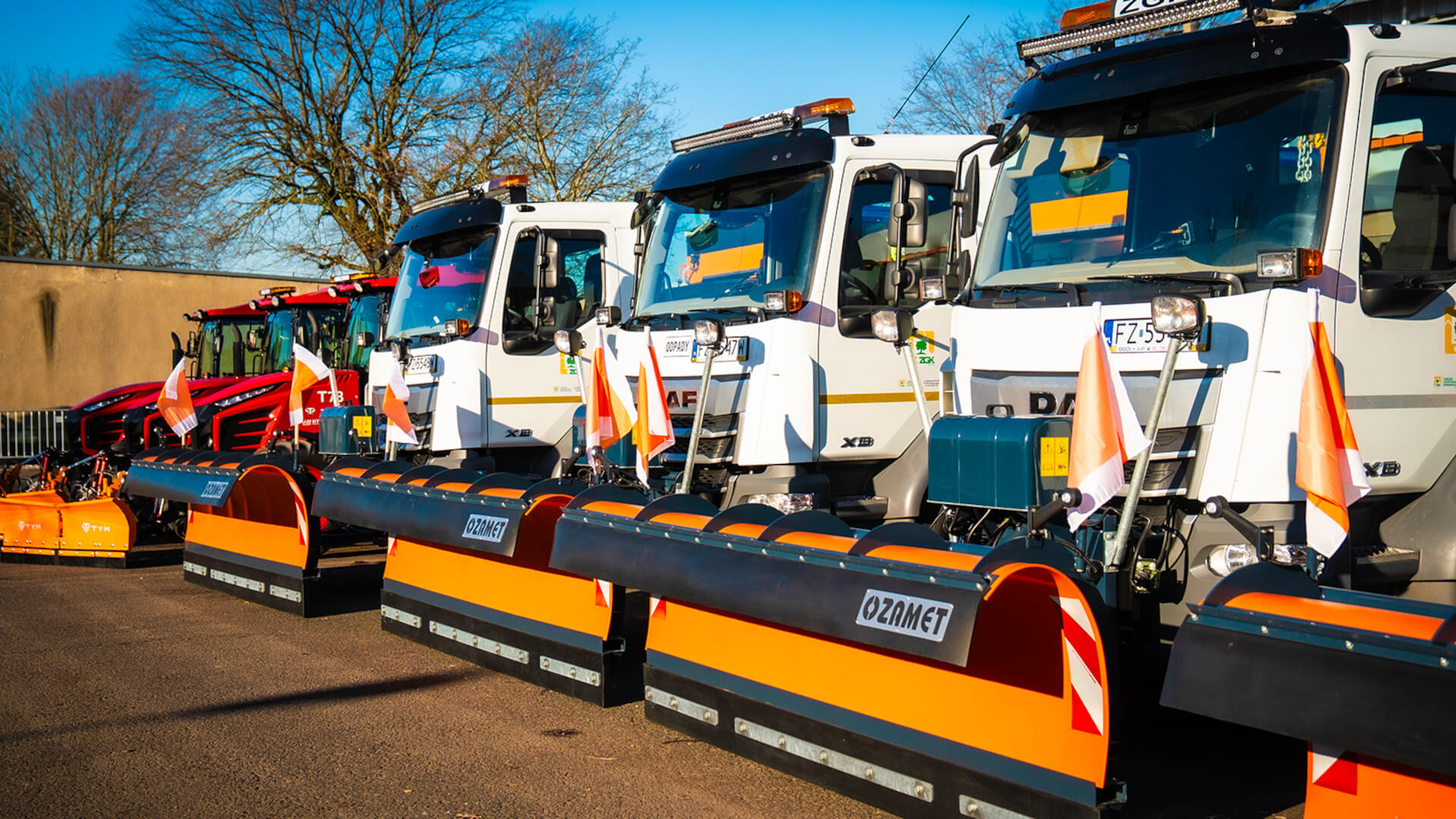 Akcja Zima Zielona Góra - odśnieżanie dróg. ZGK Zielona Góra