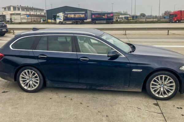 Akcja policji na granicy Gubinek - kradzione BMW