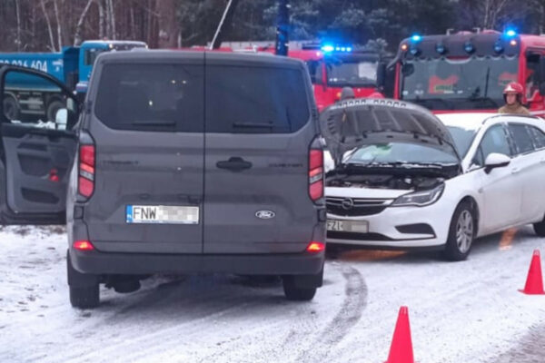 Kolizja koło Zielonej Góry - Wypadek Zielona Góra