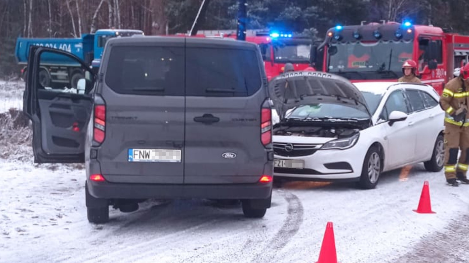 Kolizja koło Zielonej Góry - Wypadek Zielona Góra