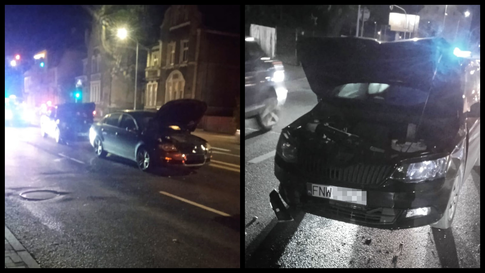 Kolizja Zielona Góra - Wypadek Zielona Góra