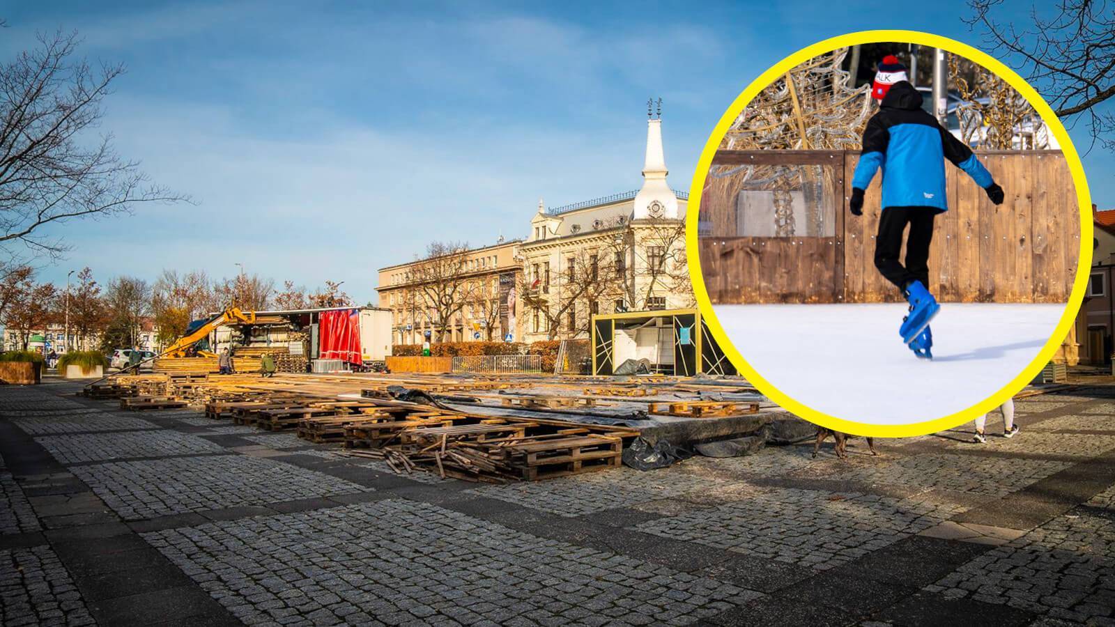 lodowisko Zielona Góra - Plac Bohaterów Zielona Góra