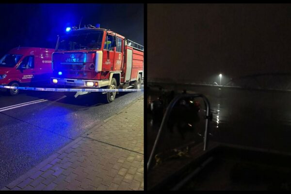 Most Cigacice - Akcja służb Cigacice. akcja ratunkowa Zielona Góra