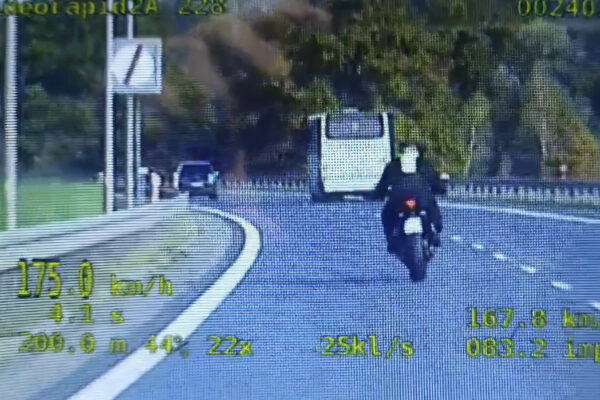 Nie lubi ekspresówek, więc przyspieszył… 175 km/h na S3 koło Zielonej Góry motocyklista S3 Zielona Góra - Policja Zielona Góra