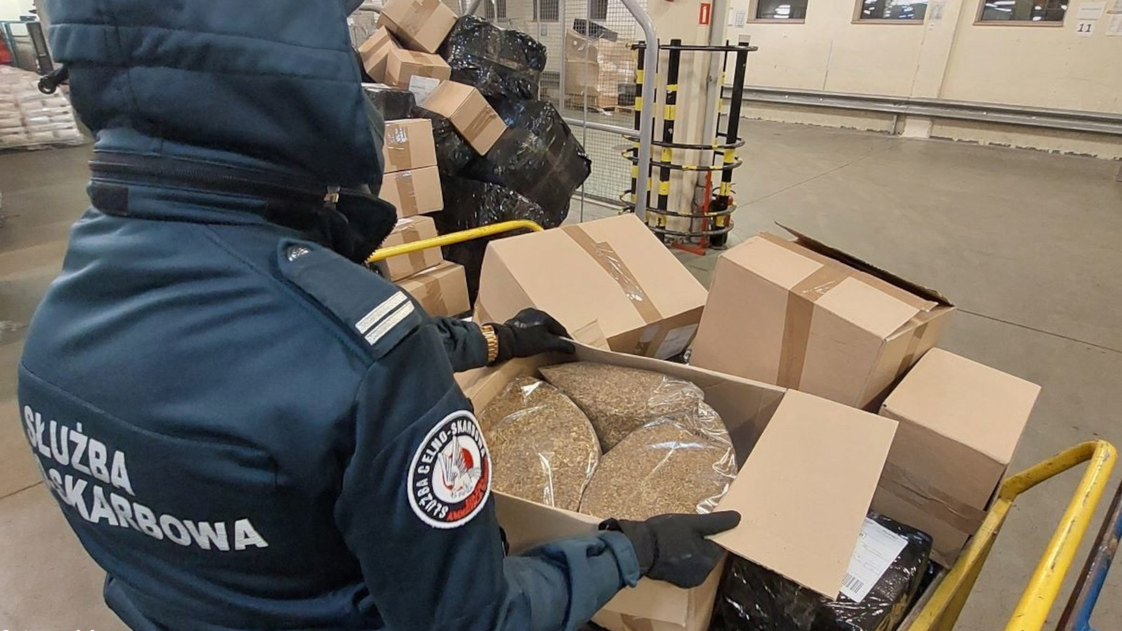 KAS Lubuskie. Nielegalny tytoń - sortownie paczek