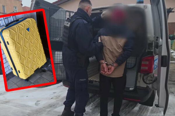 Dworzec PKP Żary - Wstrzymano pociągi. Pozostawiona walizka