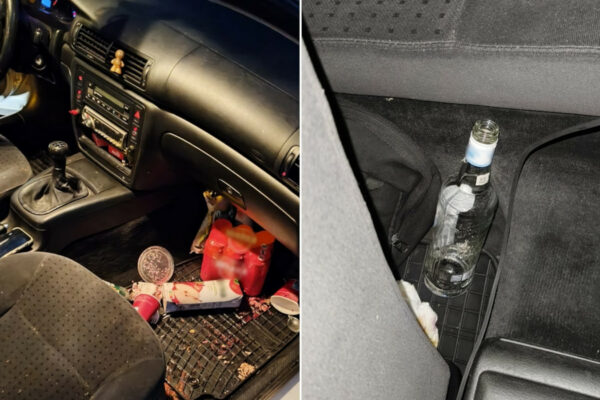 pijany kierowca Rzepin - otwarta wódka