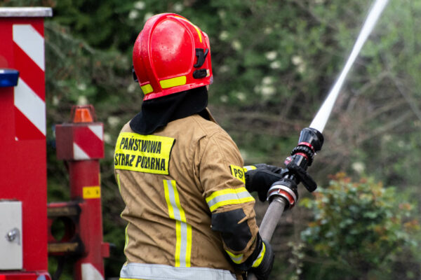 Pożar Bojadła - Pożar suszarni kukurydzy. Straż pożarna Sulechów