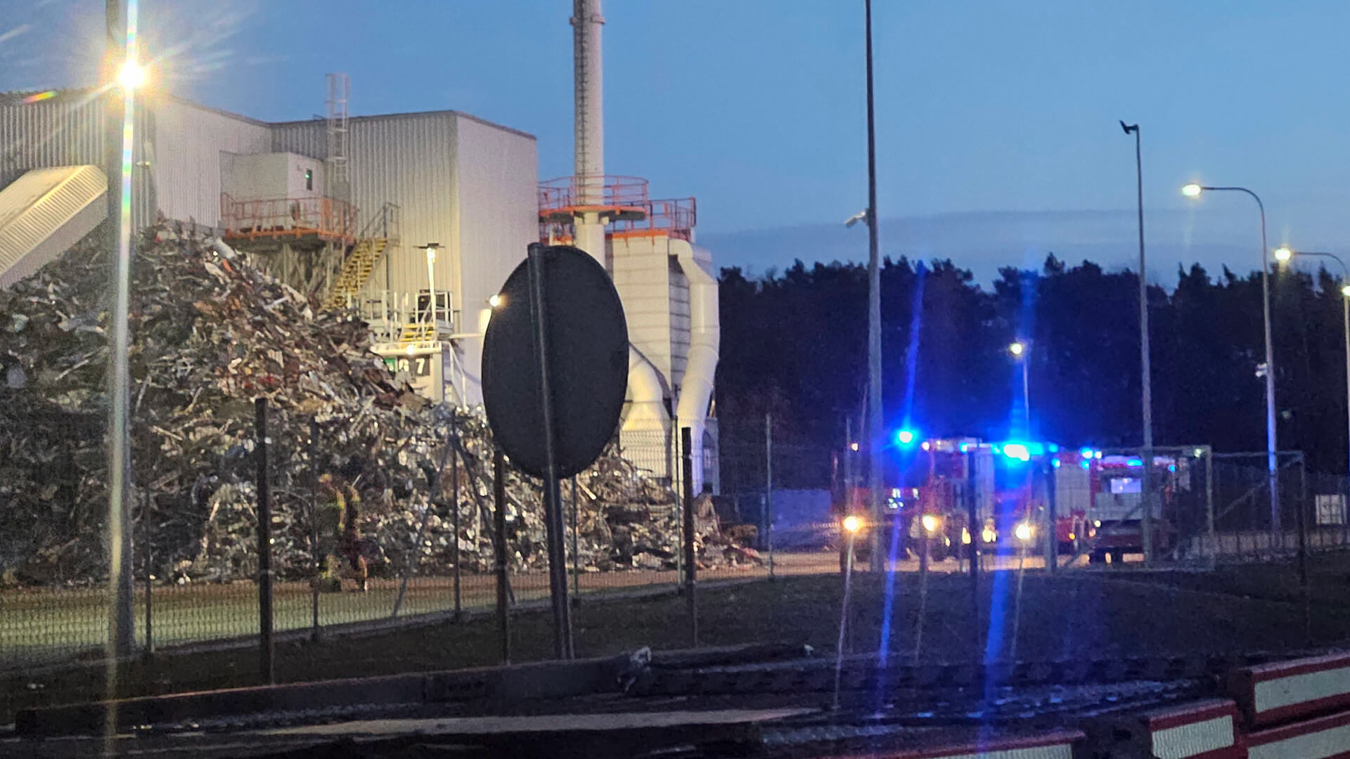Pożar Nowa Sól - Pożar hałdy magnezu