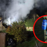 Pożar domku holenderskiego - Pożar Skwierzyna