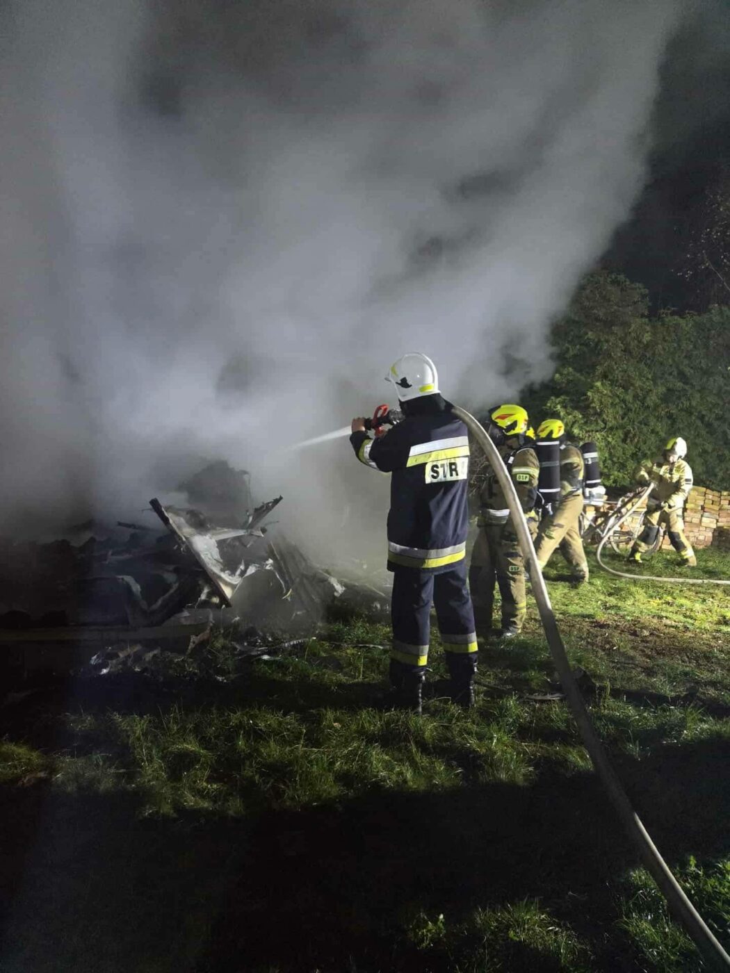 Pożar domku holenderskiego - Pożar Skwierzyna