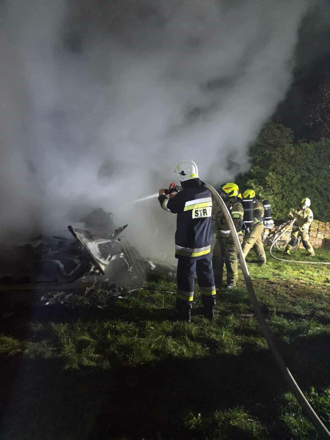 Pożar domku holenderskiego - Pożar Skwierzyna