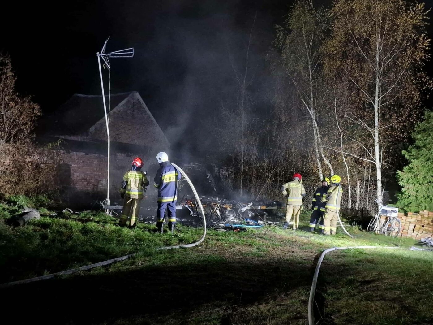 Pożar domku holenderskiego - Pożar Skwierzyna