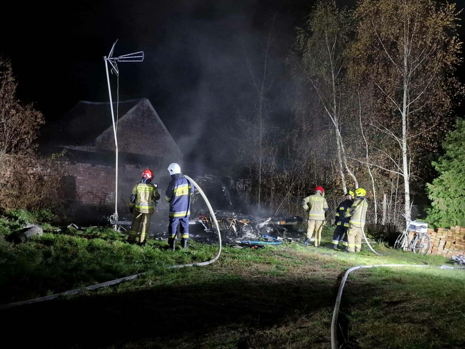 Pożar domku holenderskiego - Pożar Skwierzyna