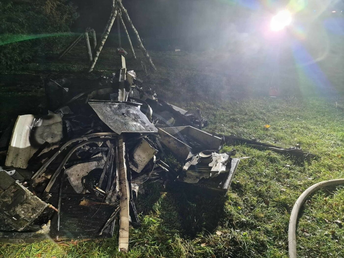 Pożar domku holenderskiego - Pożar Skwierzyna