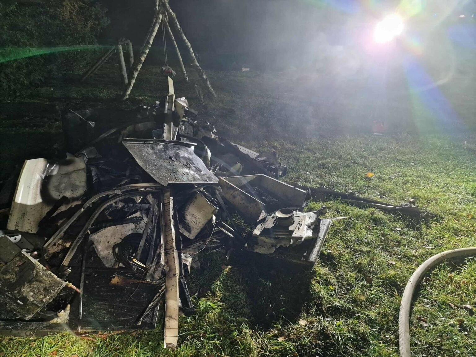 Pożar domku holenderskiego - Pożar Skwierzyna