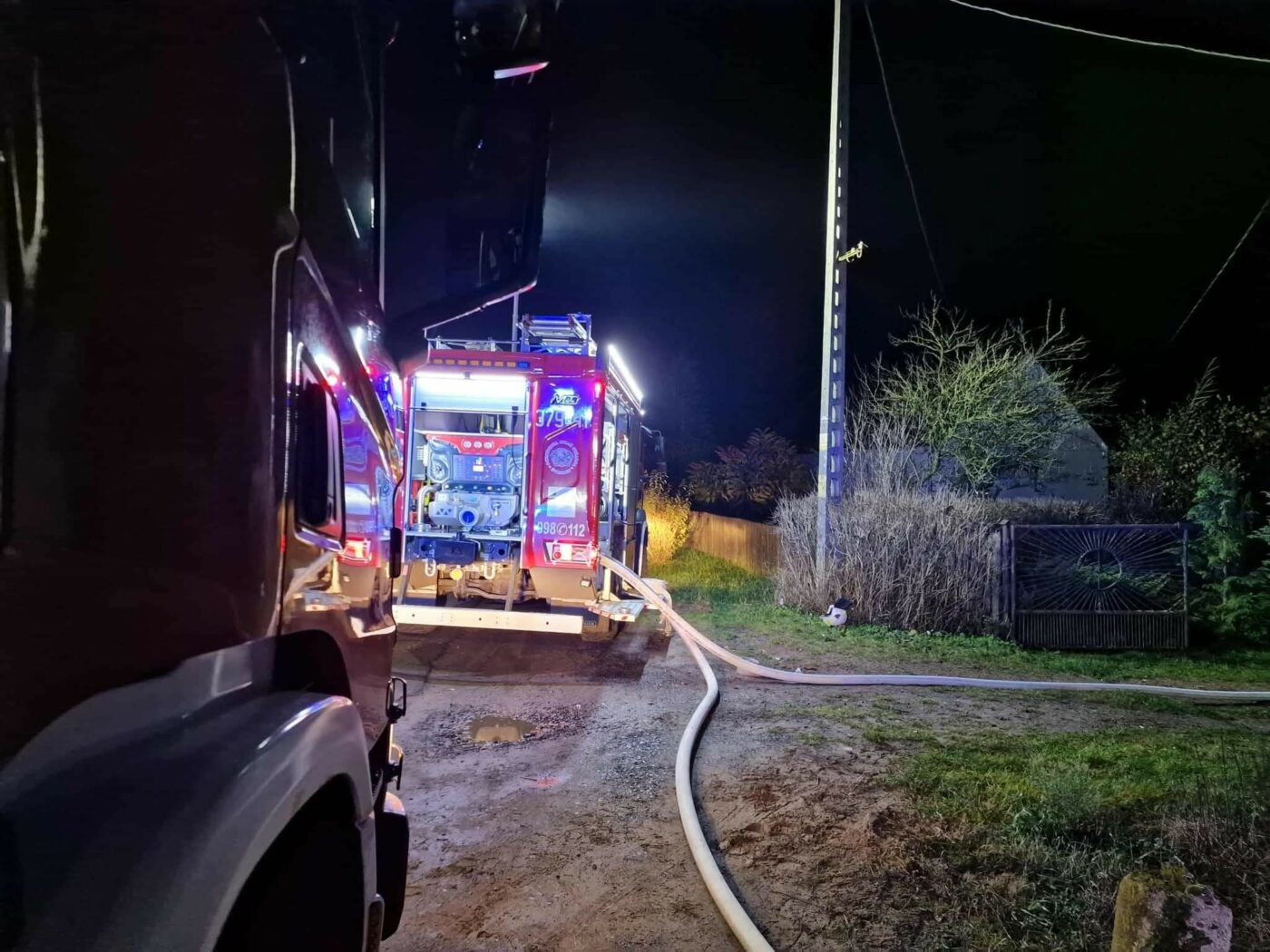 Pożar domku holenderskiego - Pożar Skwierzyna