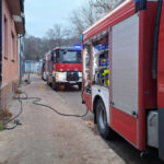 Pożar Słubice - Straż pożarna Słubice. Pożar drewna