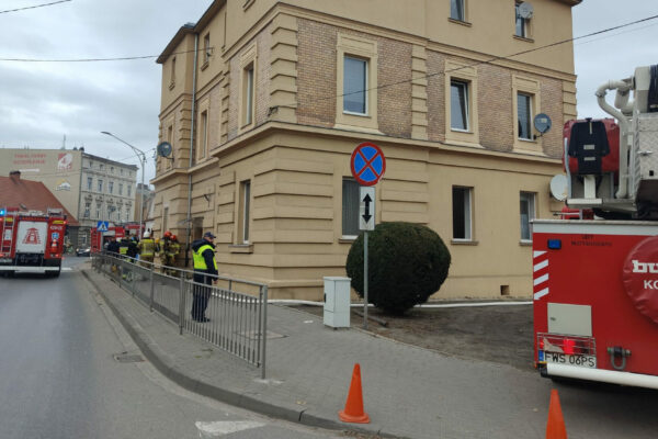 Pożar Wschowa kamienica - Straż pożarna Wschowa