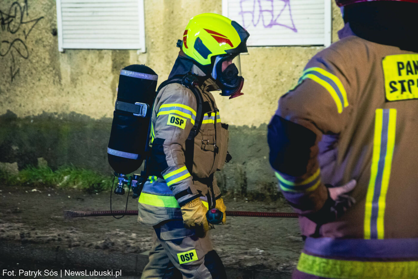 Pożar Zielona Góra Batorego - Straż pożarna Zielona Góra