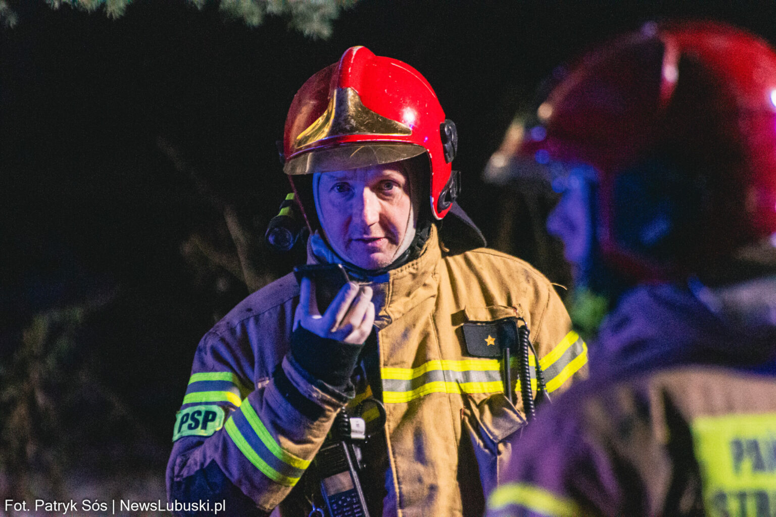 Pożar Zielona G&oacute;ra Batorego - Straż pożarna Zielona G&oacute;ra