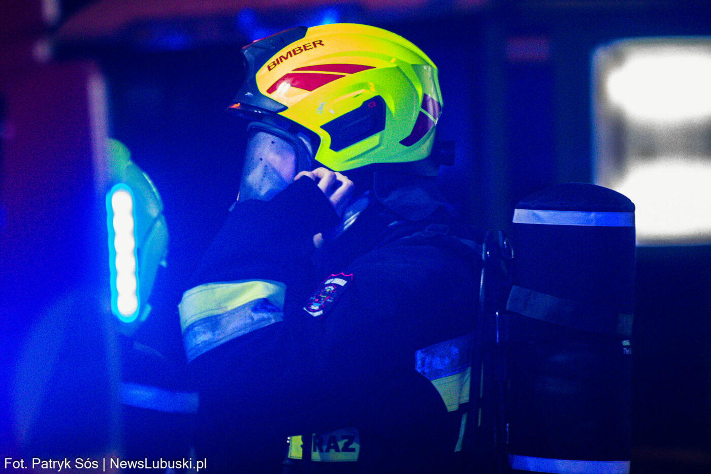 Pożar Zielona Góra Batorego - Straż pożarna Zielona Góra