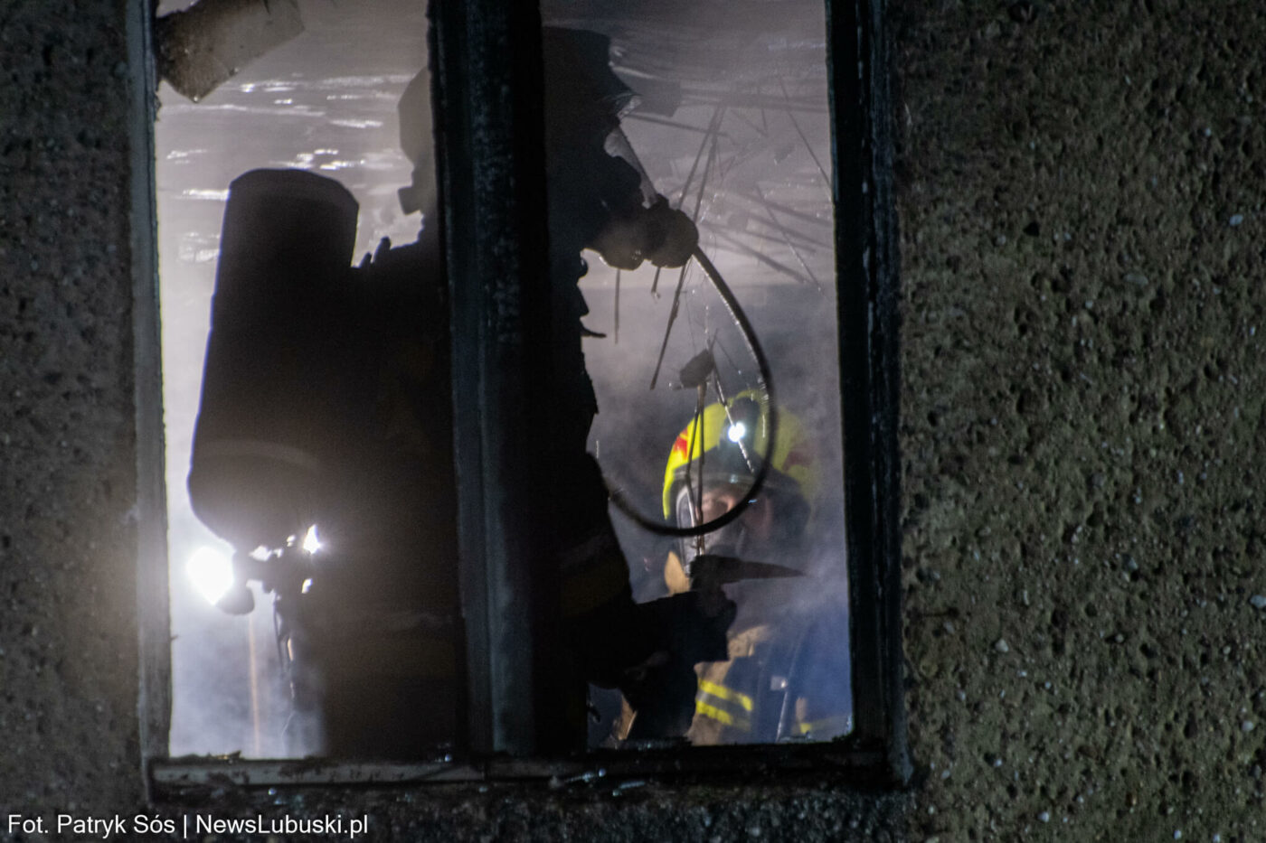 Pożar Zielona Góra Batorego - Straż pożarna Zielona Góra