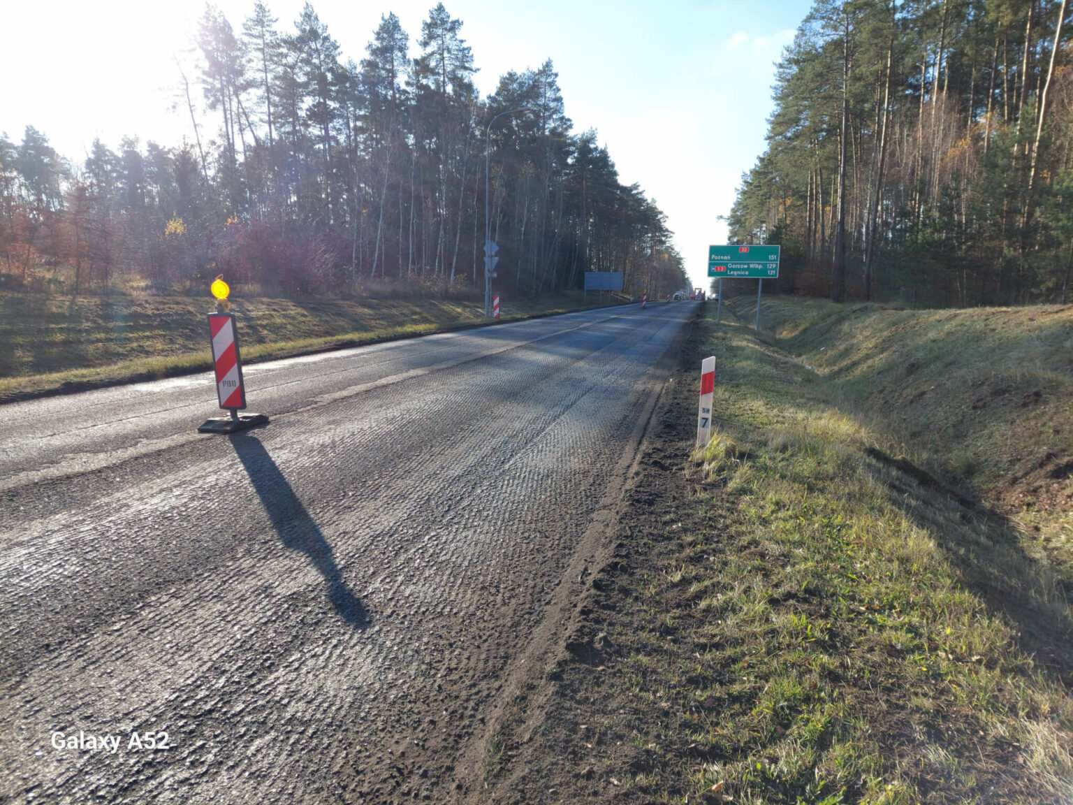 przebudowa DK32 Zielona G&oacute;ra - utrudnienia dla kierowc&oacute;w