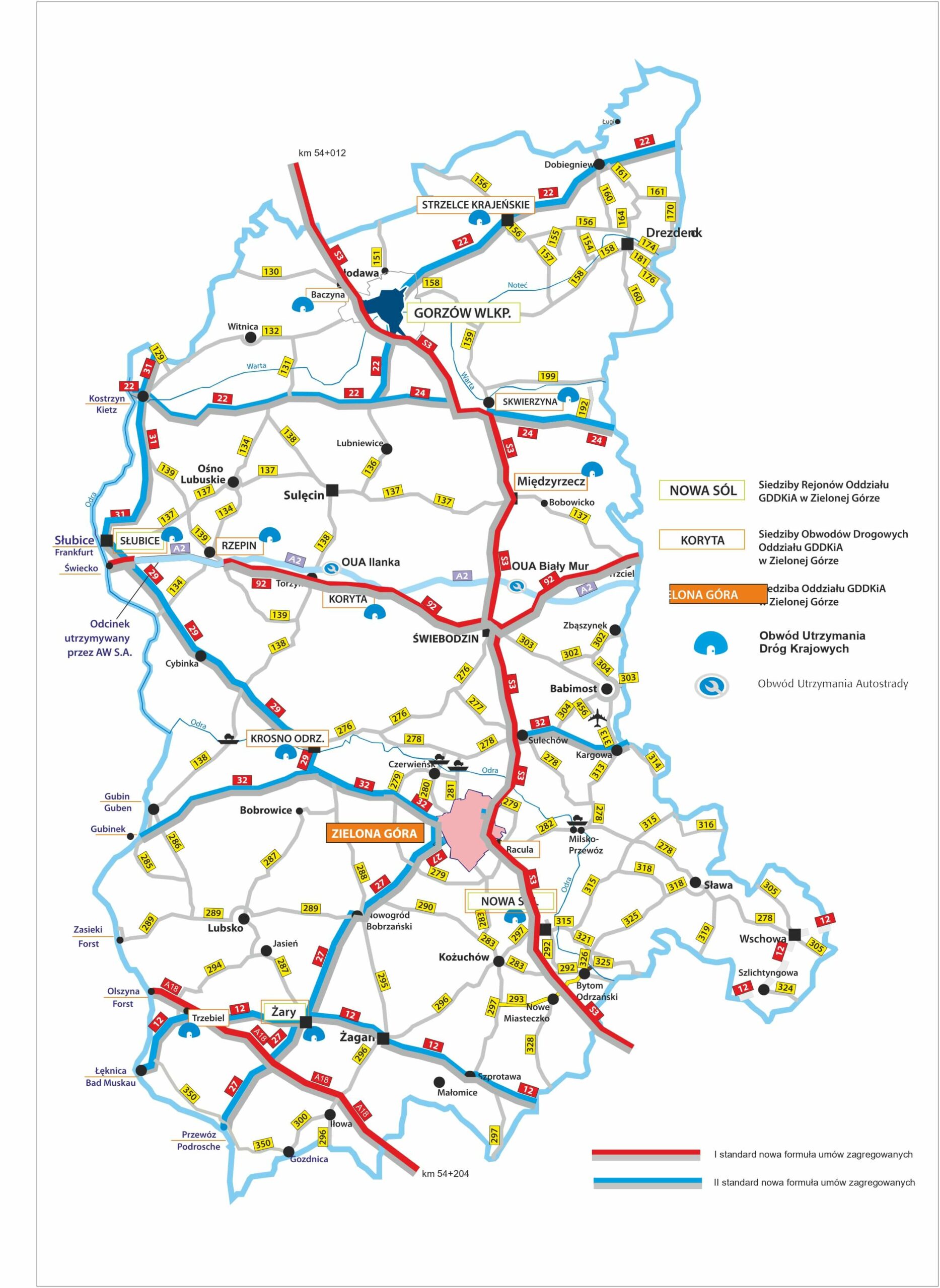 odśnieżanie Lubuskie - GDDKiA Zielona Góra. pogoda Zielona Góra