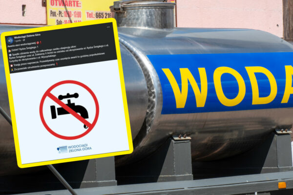 Awaria wodociągu Zielona Góra Rydza Śmigłego - Wodociągi Zielona Góra