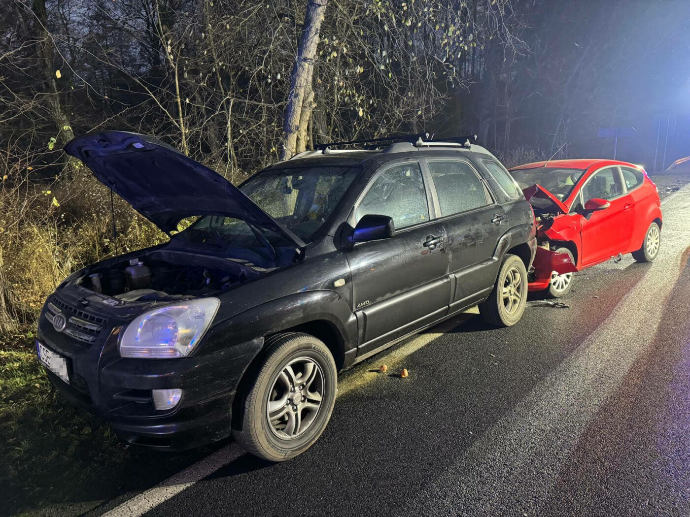 Wypadek na DK22 - Wypadek Krzeszyce