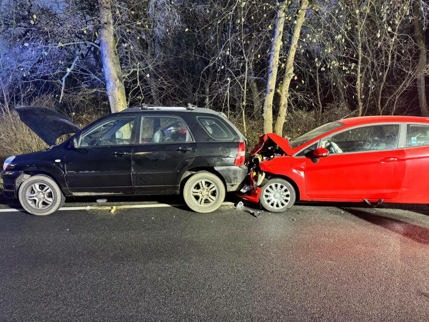 Wypadek na DK22 - Wypadek Krzeszyce