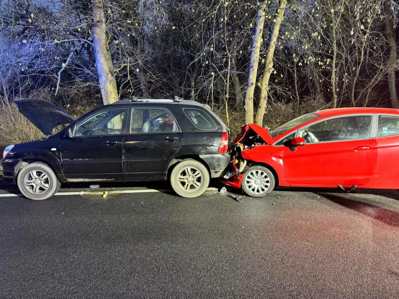Wypadek na DK22 - Wypadek Krzeszyce