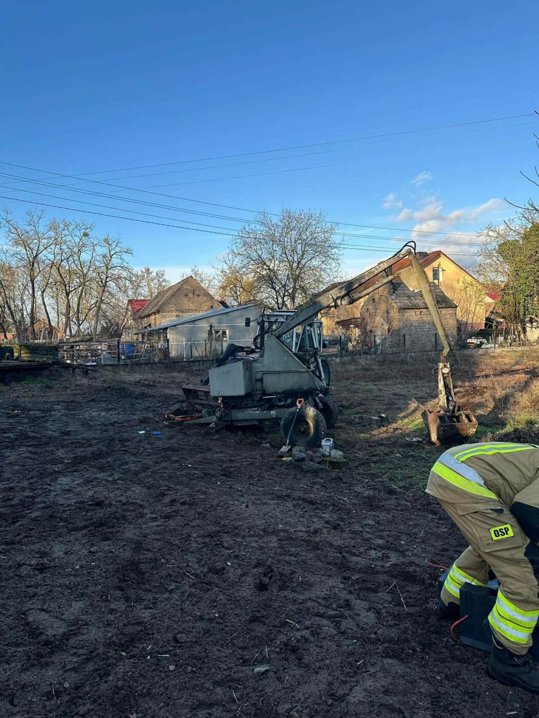 Wypadek Kostrzyn nad Odrą - Wypadek Pyrzany. Maszyna rolnicza przygniotła mężczyznę