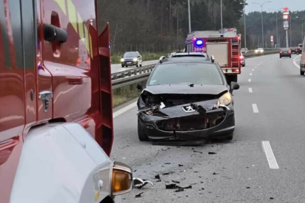 Wypadek na S3 - Wypadek Zielona Góra. Sytuacja na S3