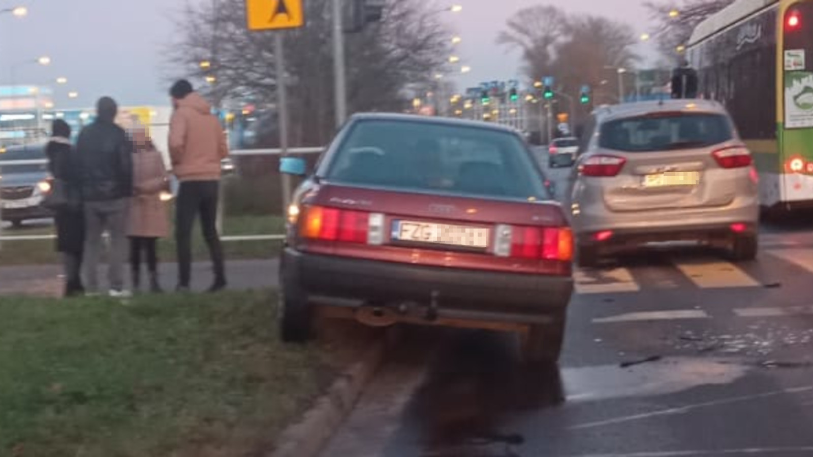 Kolizja Zielona Góra - Wypadek Zielona Góra