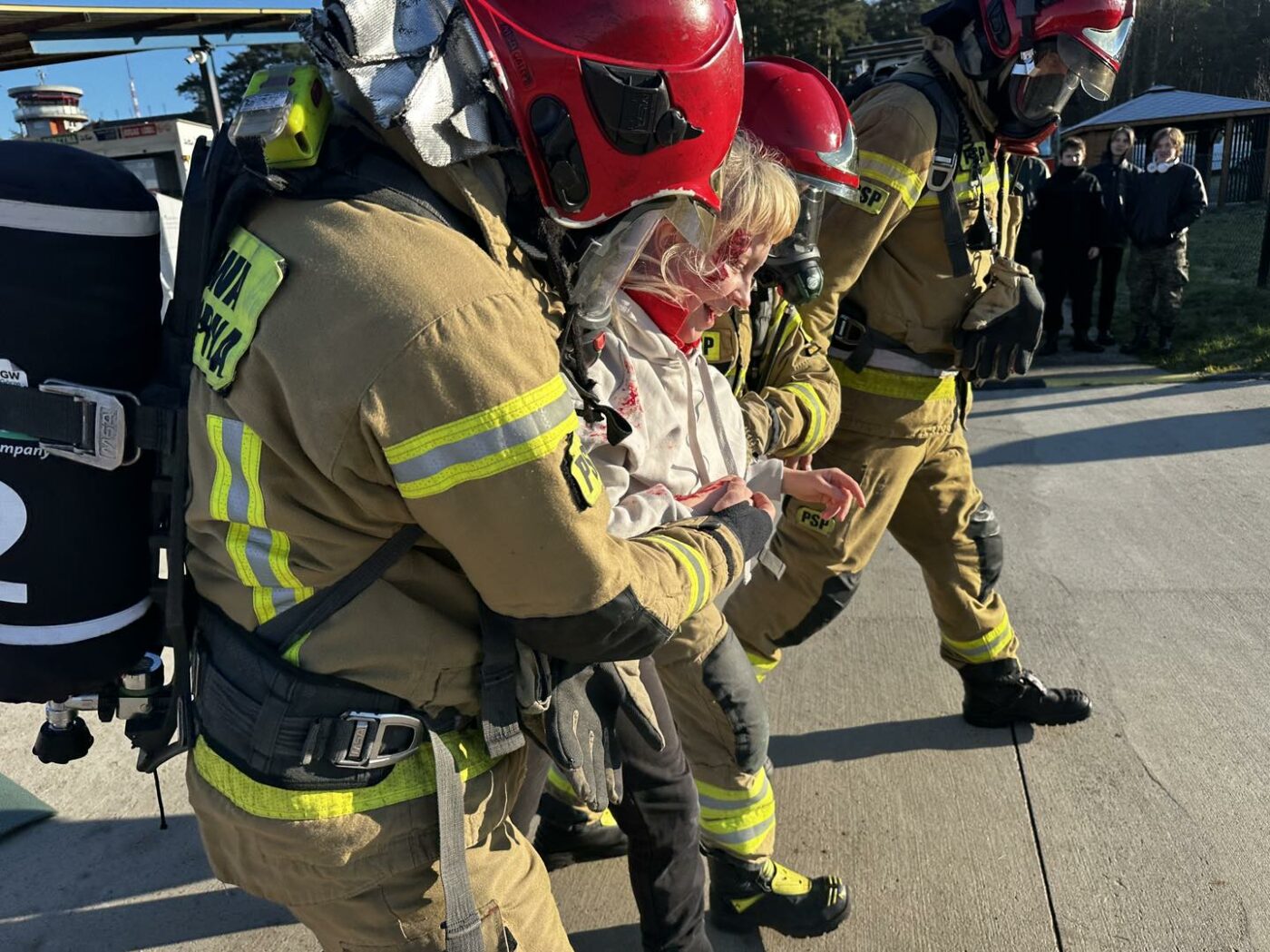 Lotnisko Zielona Góra - Pożar samolotu Zielona Góra