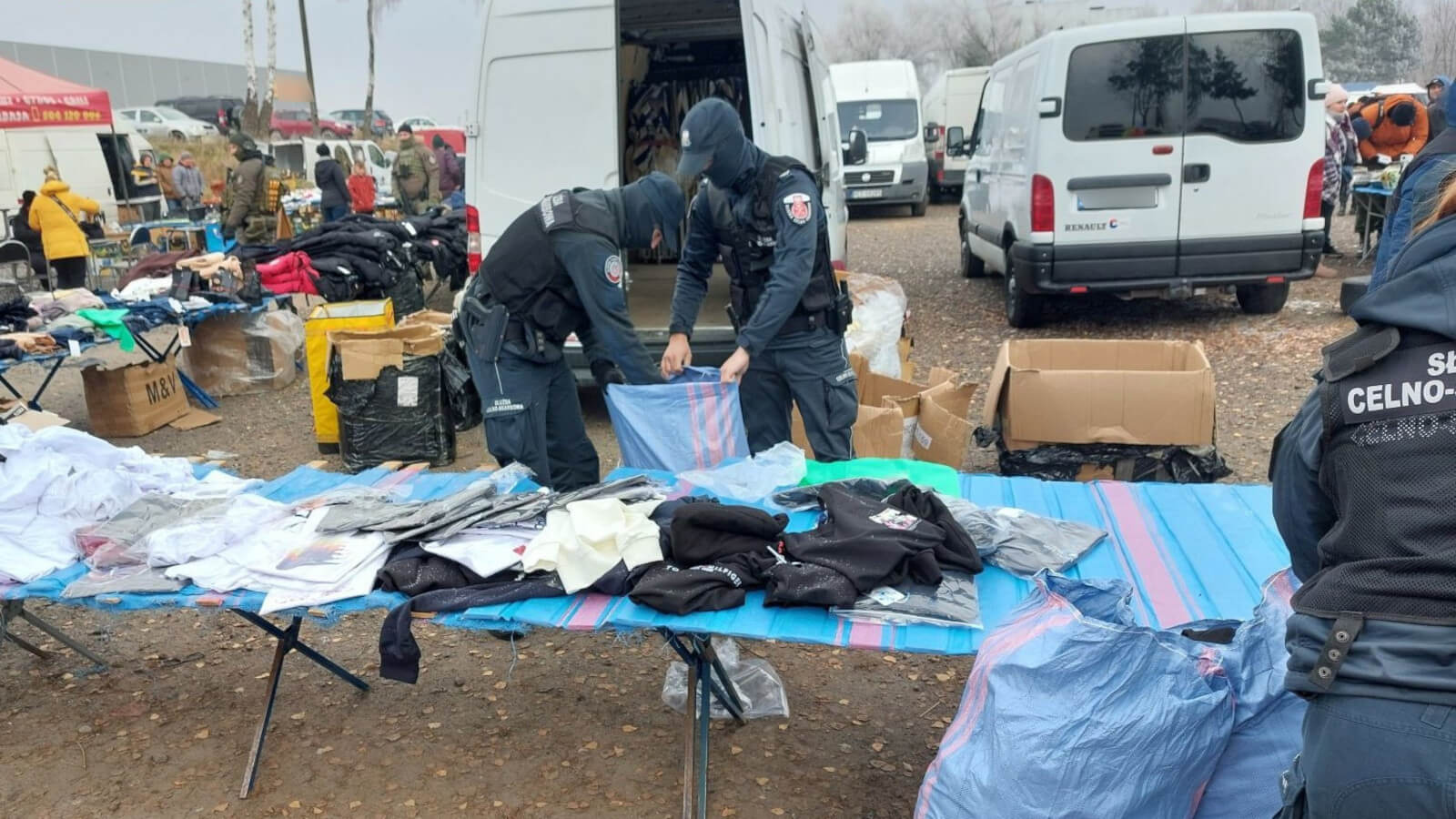 nalot KAS podróbki na bazarze - Łęknica i Gorzów kontrole