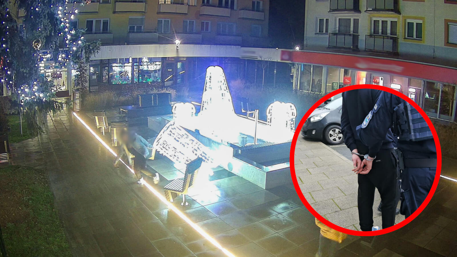 wandalizm Krosno Odrzańskie - zniszczone ozdoby świąteczne