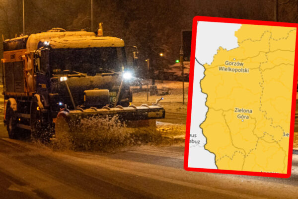 oblodzenie dróg Lubuskie - ostrzeżenia IMGW