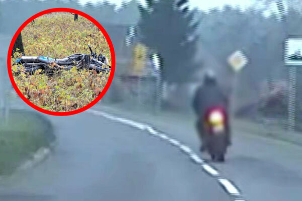 pościg Wschowa - ucieczka motocyklisty