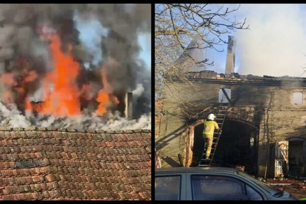 Pożar domu Zielona Góra - Pożar Grabowiec
