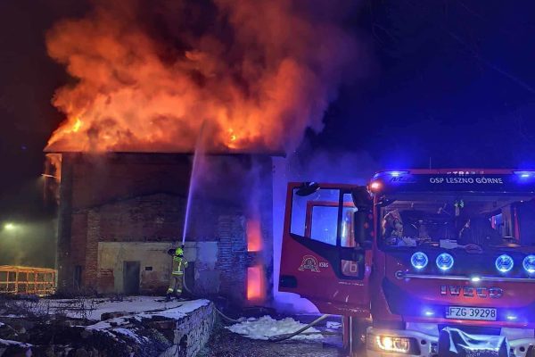 Pożar na stacji kolejowej - Pożar Leszno Górne. Pożar Szprotawa