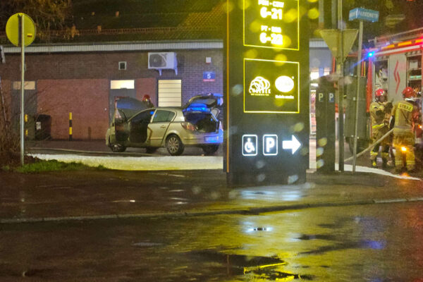 Pożar Zielona Góra - pożar samochodu Zielona Góra