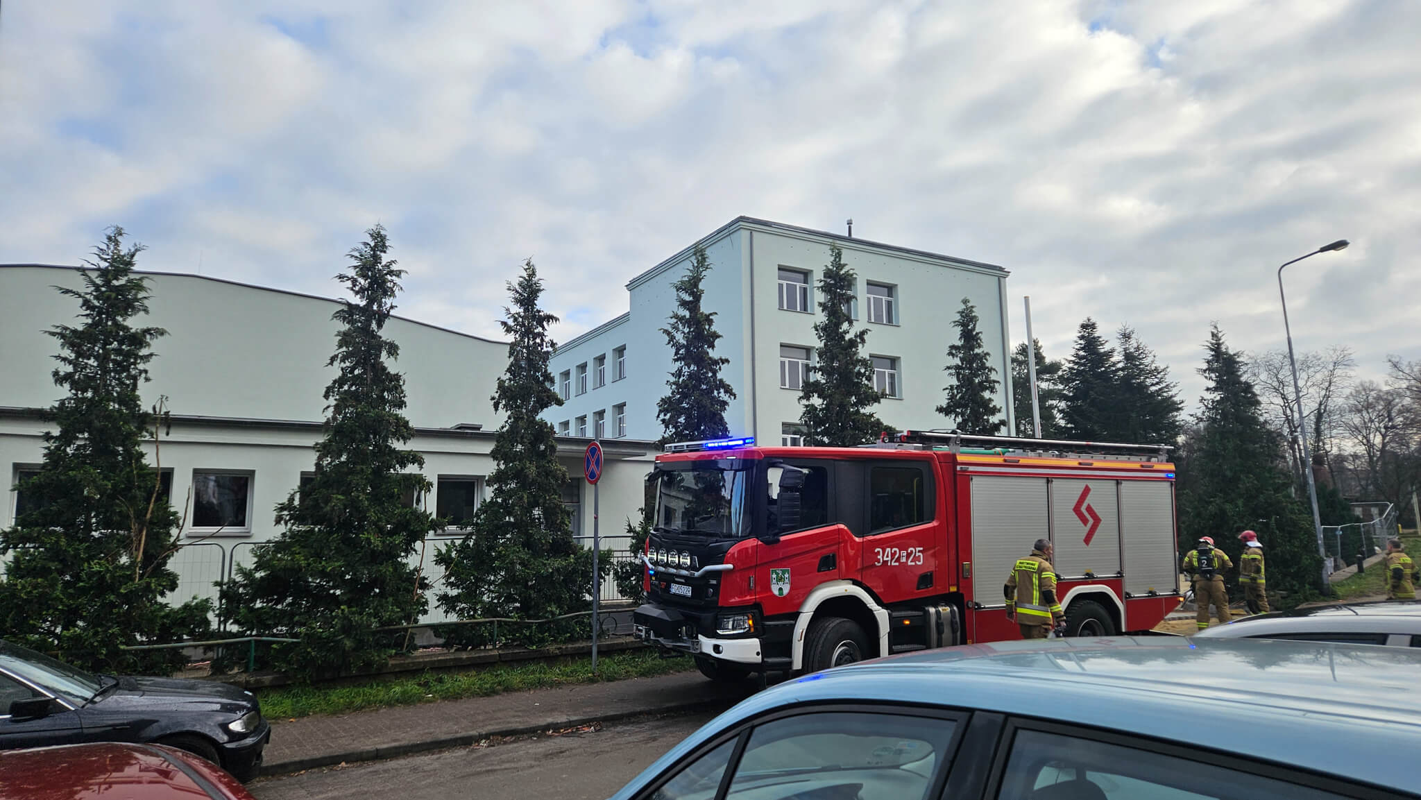 Pożar Zielona Góra - VII LO Zielona Góra