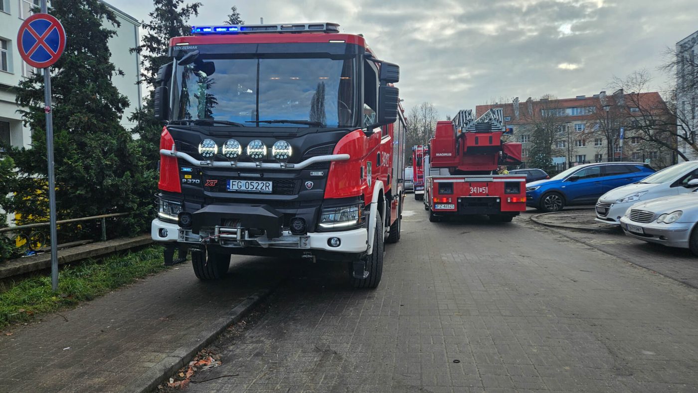 Pożar Zielona Góra - VII LO Zielona Góra